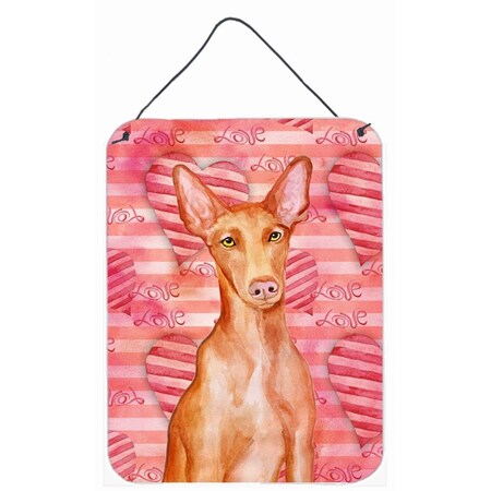 Carolines Treasures Pharaoh Hound Love Wall or Door Hanging Prints BB9802DS1216